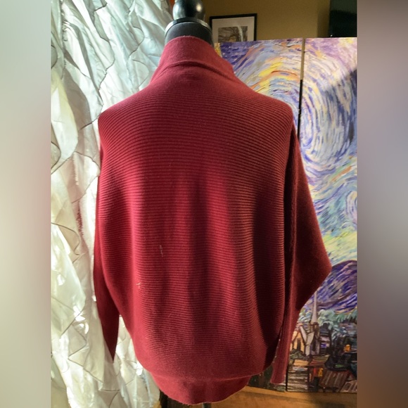 For the Republic large burgundy sweater w/high neck - Picture 2 of 6